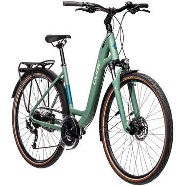 Bicicleta de paseo CUBE TOURING EXC WAVE Verde 2021 0